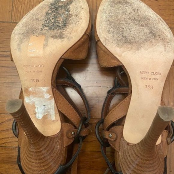 DSQUARED Strappy Brown Heels - Picture 5 of 5